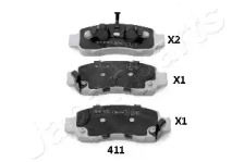 Комплект тормозных колодок JAPANPARTS PA-411AF