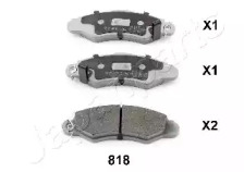 Комплект тормозных колодок JAPANPARTS PA-818AF