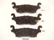 Комплект тормозных колодок JAPANPARTS PP-003AF