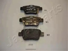 Комплект тормозных колодок JAPANPARTS PP-200AF