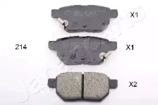 Комплект тормозных колодок JAPANPARTS PP-214AF