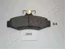 Комплект тормозных колодок JAPANPARTS PP-398AF