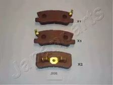 Комплект тормозных колодок JAPANPARTS PP-505AF