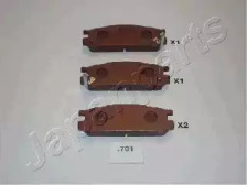 Комплект тормозных колодок JAPANPARTS PP-701AF