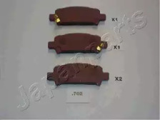 Комплект тормозных колодок JAPANPARTS PP-702AF