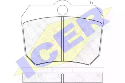 Комплект тормозных колодок ICER 120262