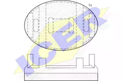 Комплект тормозных колодок ICER 120906