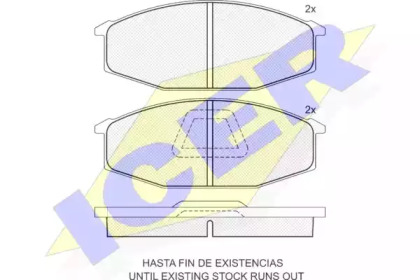 Комплект тормозных колодок ICER 140441