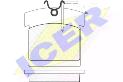 Комплект тормозных колодок ICER 140541