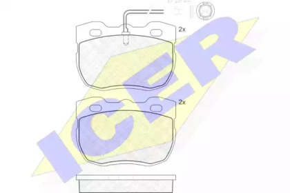 Комплект тормозных колодок ICER 140839-203