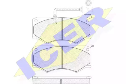 Комплект тормозных колодок ICER 140904