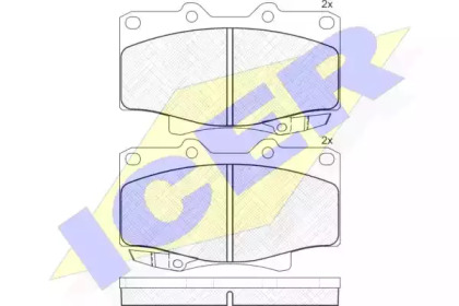 Комплект тормозных колодок ICER 141026