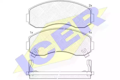 Комплект тормозных колодок ICER 141224