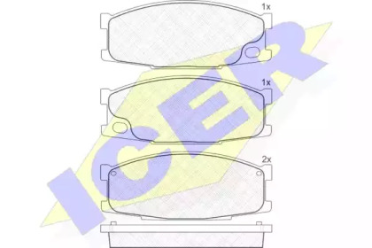 Комплект тормозных колодок ICER 141504