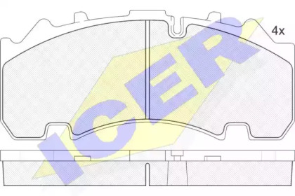 Комплект тормозных колодок ICER 152155