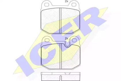 Комплект тормозных колодок ICER 180307