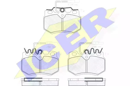 Комплект тормозных колодок ICER 180862