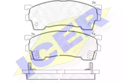 Комплект тормозных колодок ICER 180971-203