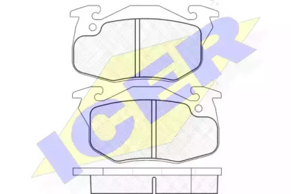 Комплект тормозных колодок ICER 181120