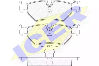 Комплект тормозных колодок ICER 181214