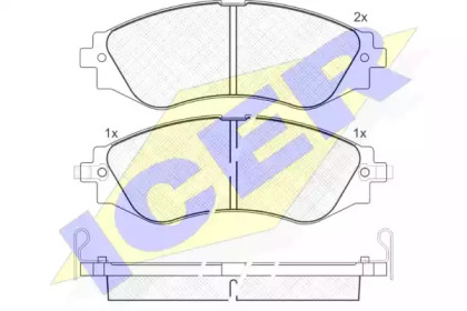 Комплект тормозных колодок ICER 181260