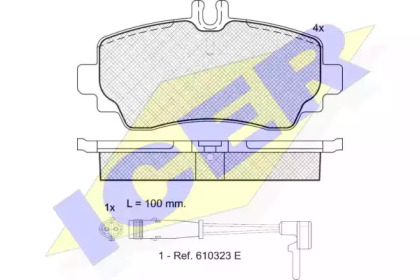Комплект тормозных колодок ICER 181516