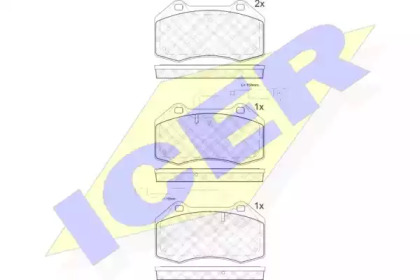 Комплект тормозных колодок ICER 181879-203