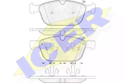Комплект тормозных колодок ICER 181920