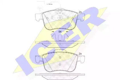 Комплект тормозных колодок ICER 182007