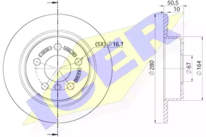 Тормозной диск ICER 78BD0045-2