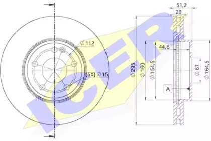 Тормозной диск ICER 78BD0122-2