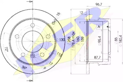 Тормозной диск ICER 78BD0184-1