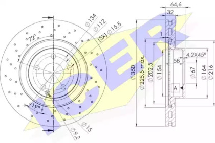 Тормозной диск ICER 78BD0419-1