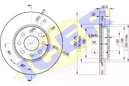 Тормозной диск ICER 78BD0920-2