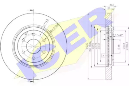 Тормозной диск ICER 78BD4199-2