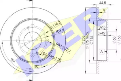 Тормозной диск ICER 78BD4201-2