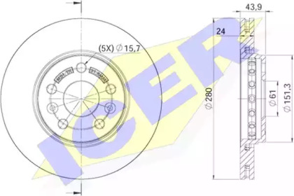 Тормозной диск ICER 78BD4294-2