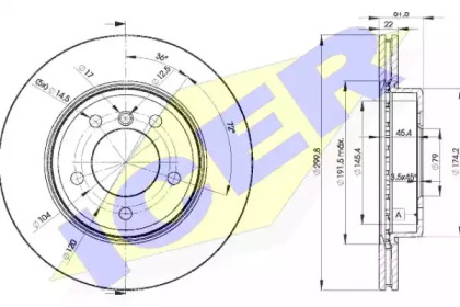 Тормозной диск ICER 78BD4539-2