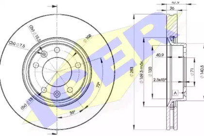 Тормозной диск ICER 78BD4660-2