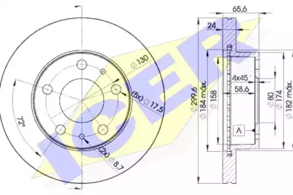 Тормозной диск ICER 78BD4682-2