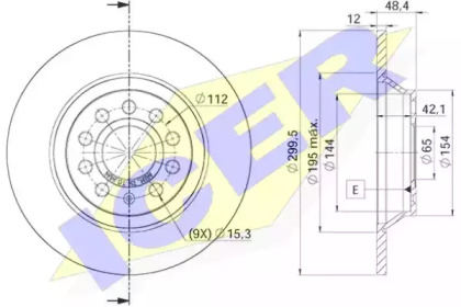 Тормозной диск ICER 78BD5642-2