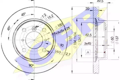 Тормозной диск ICER 78BD6101-2