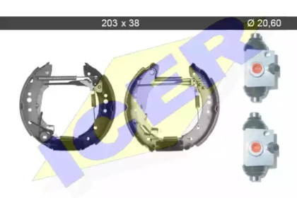 Комлект тормозных накладок ICER 79KT0006 C