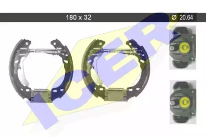 Комлект тормозных накладок ICER 79KT0010 C