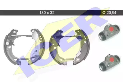 Комлект тормозных накладок ICER 79KT0012 C