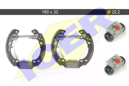 Комлект тормозных накладок ICER 79KT0014 C