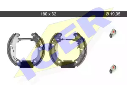 Комлект тормозных накладок ICER 79KT0028 C