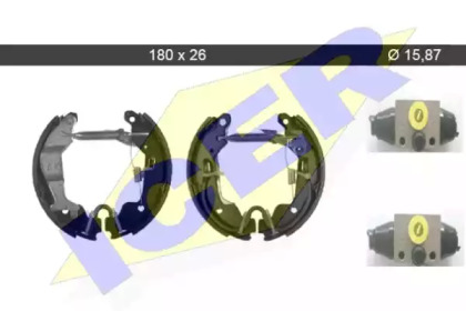 Комлект тормозных накладок ICER 79KT0035 C