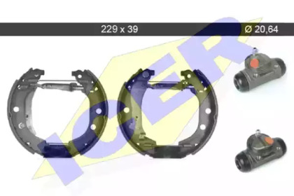 Комплект тормозных колодок ICER 79KT0044 C