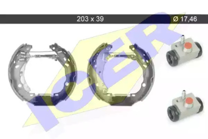 Комлект тормозных накладок ICER 79KT0054 C